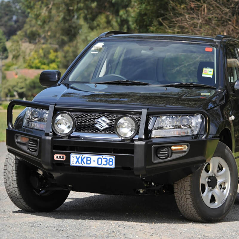 ARB Grand Vitara bull bar under-protection panel and jacking point detail