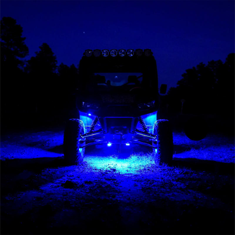 KC HiLiTES Cyclone V2 LED Replacement Lens - Blue (6-Pack), detail view