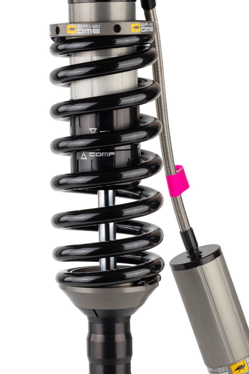 ARB Old Man Emu BP-51 front coilover, right-hand, Toyota Hilux — external damping adjuster