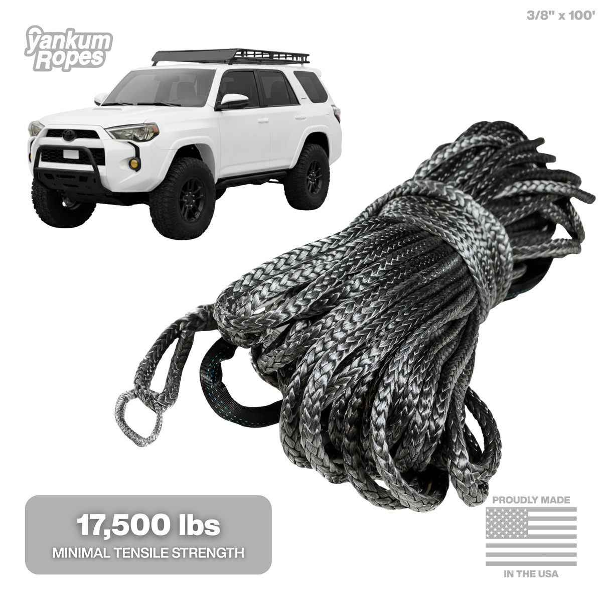 3/8" Diameter Winch Line