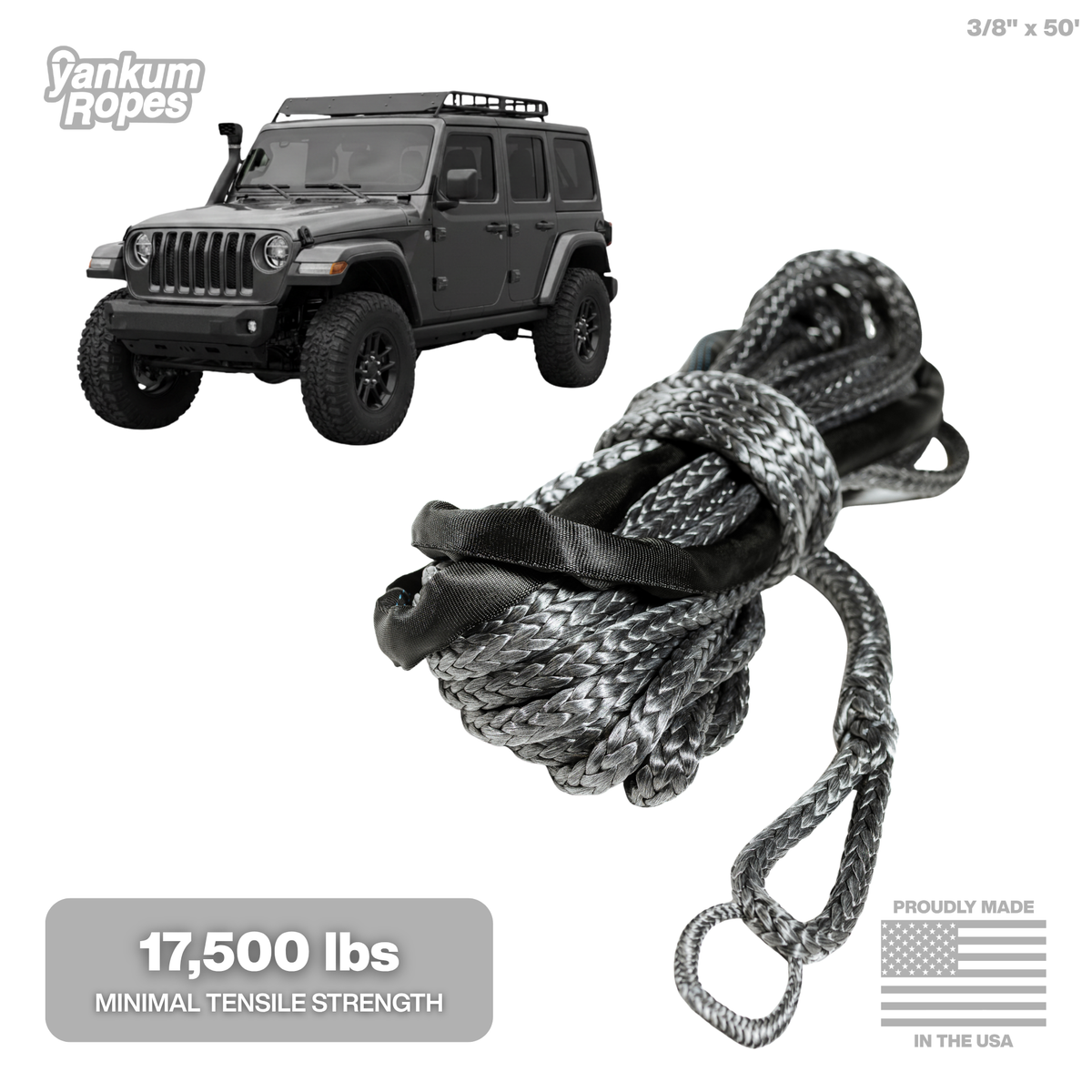 3/8" Diameter Winch Line