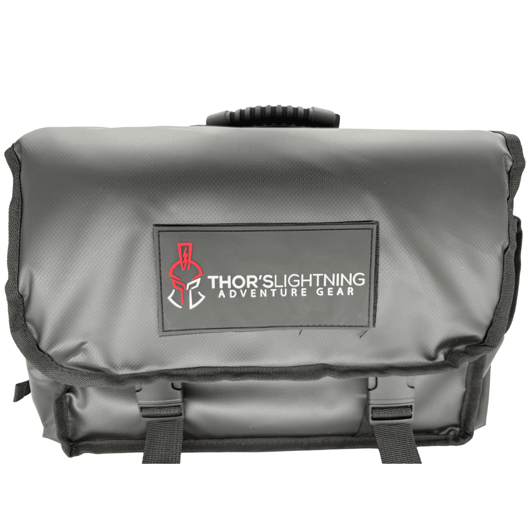 Thor's Lightning Air System storage bag – bag front with Thor's Lightning patch