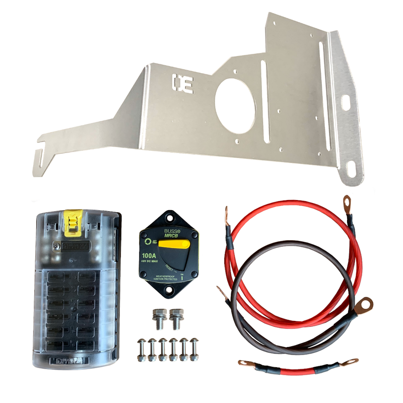 Complete auxiliary power kit with bracket and Blue Sea fuse block for 3rd Gen Toyota Tacoma