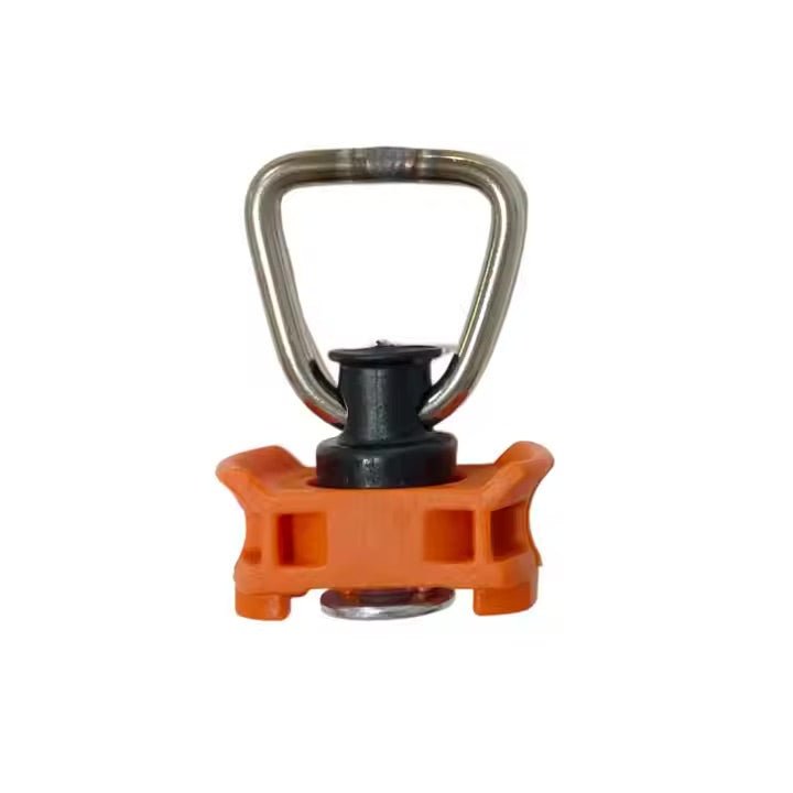 DVA L-Track Tie Down O-Ring Fitting, Orange, 4-Pack