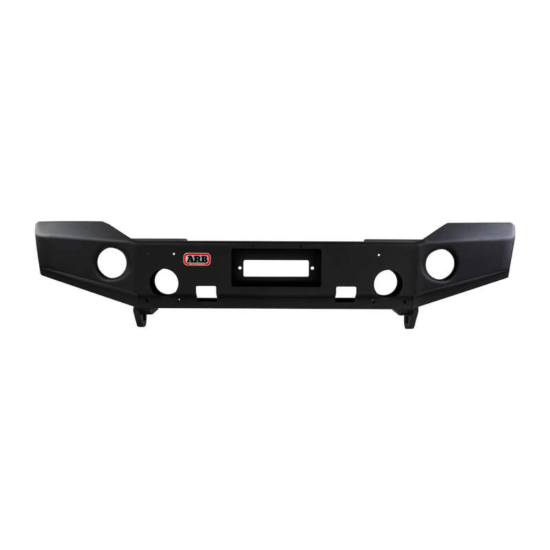 ARB Sahara textured winch bull bar for Jeep Wrangler JK — fog light provision detail