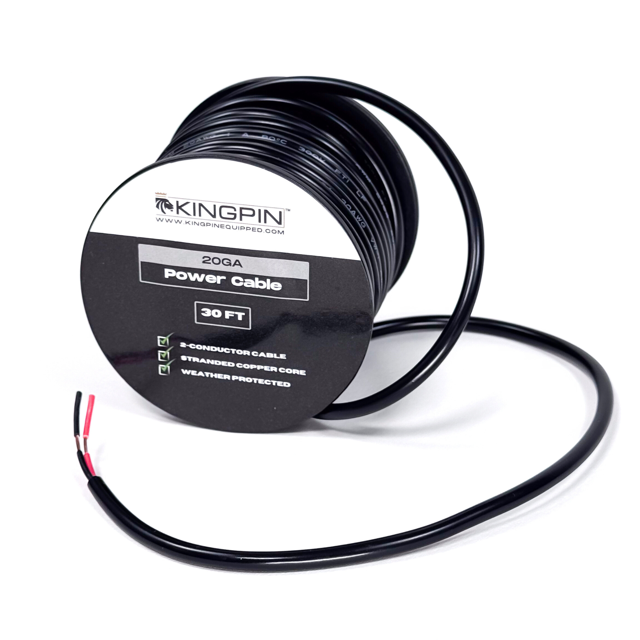 Power Cable, 20GA Wiring Products Kingpin Equipped- Overland Kitted