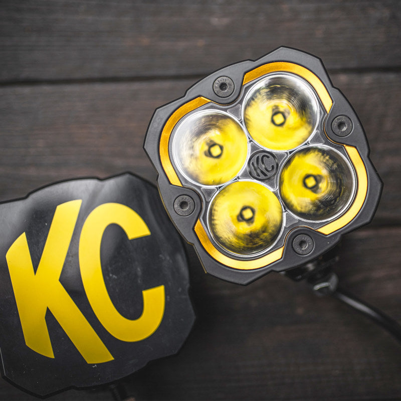 KC HiLiTES FLEX ERA 4 Color Bezel Ring Gold (Each), detail view
