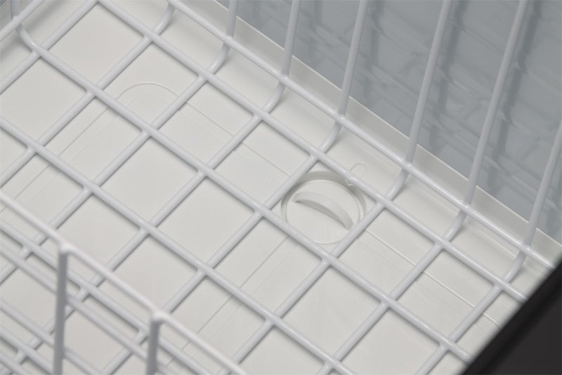 ARB 50QT fridge powder-coated steel body side handle detail