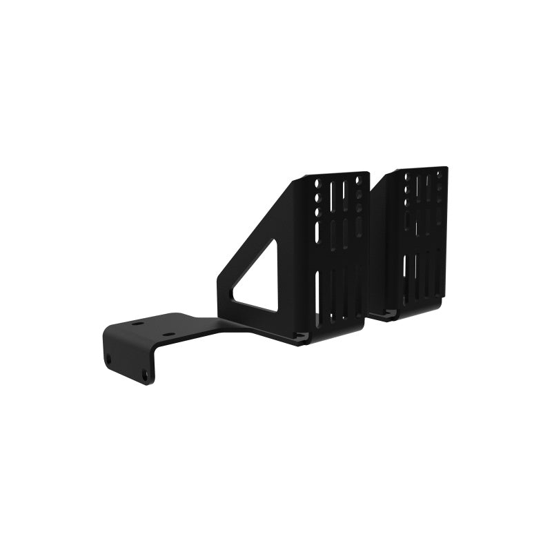 KC HiLiTES Platform One Roof Rack Awning Mounts (Rack Not Included), shown with included parts
