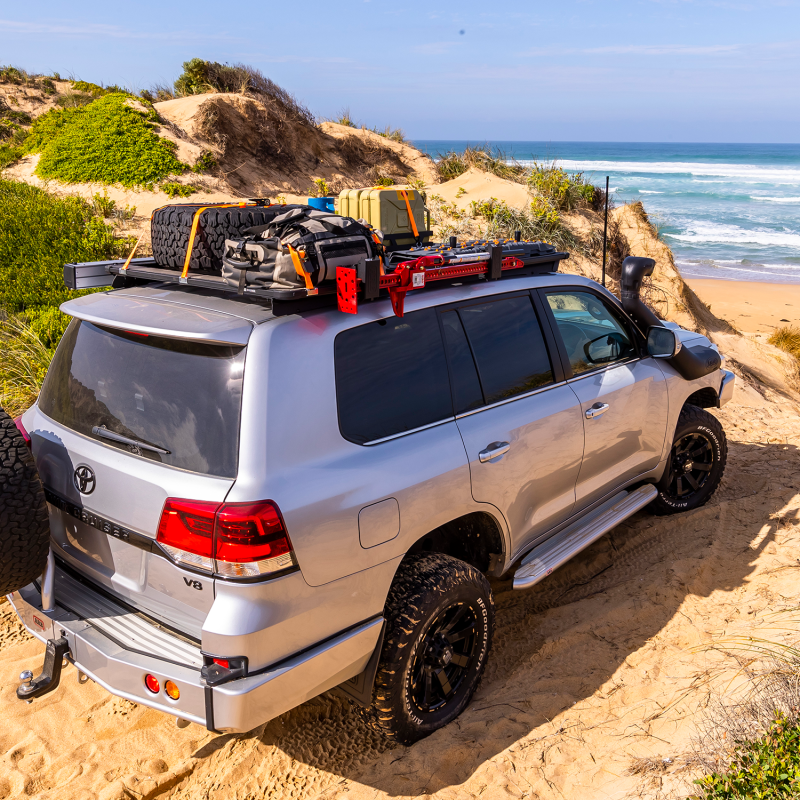 ARB BASE Rack 84x51 Mount Kit & Deflector — channel and t-slot detail
