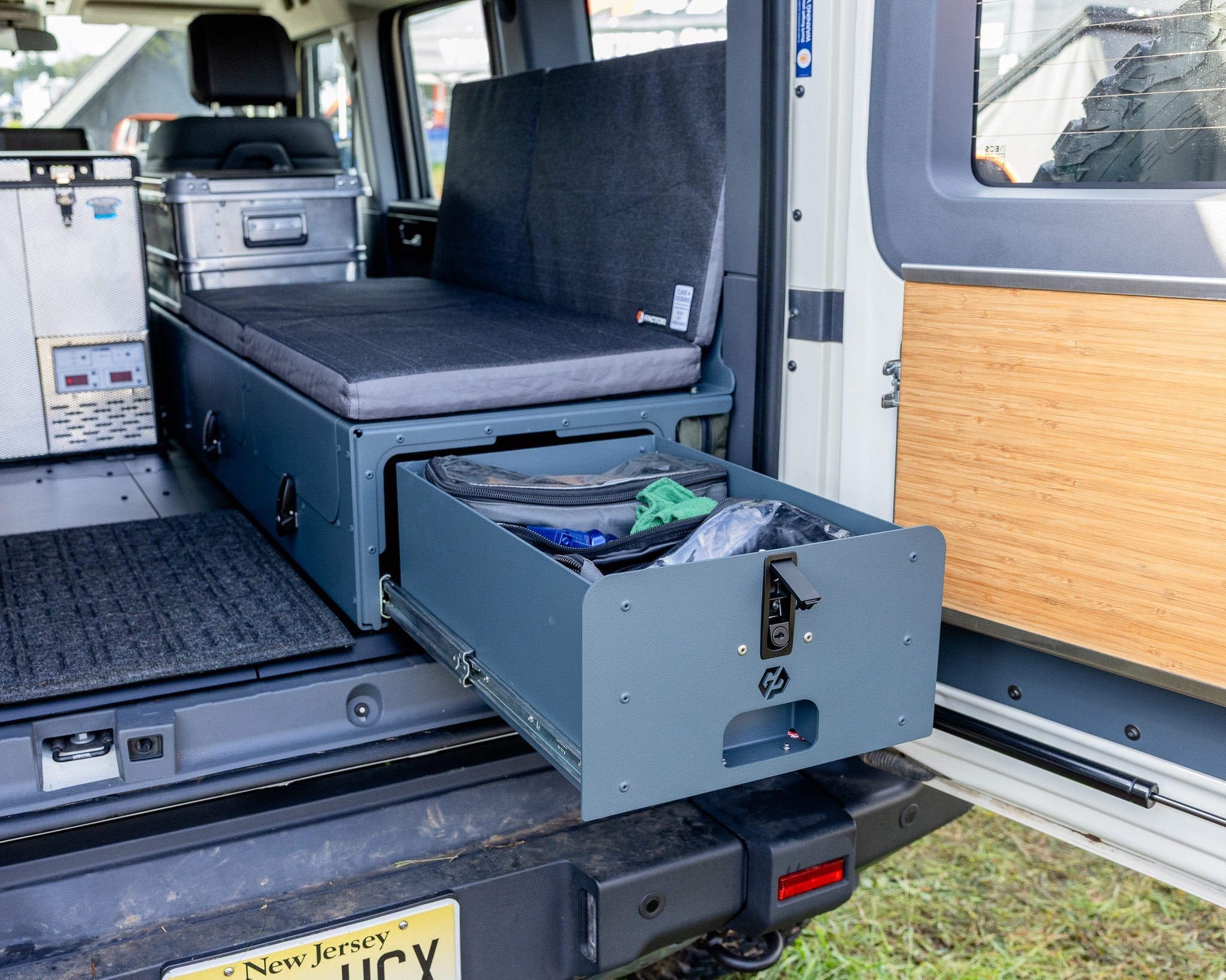Ineos Grenadier Full Camper Interior Kitchen, Couch Module, & Full Floor