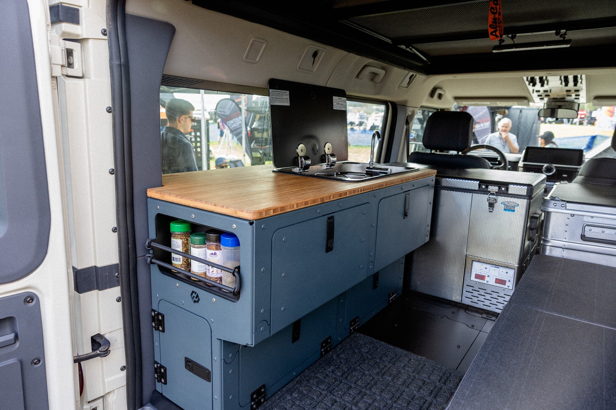 Ineos Grenadier Full Camper Interior Kitchen, Couch Module, & Full Floor