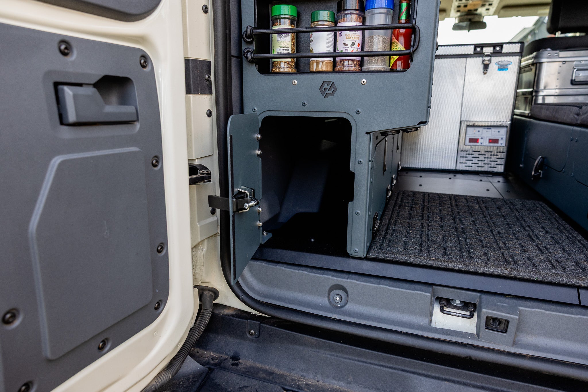 Ineos Grenadier Full Camper Interior Kitchen, Couch Module, & Full Floor