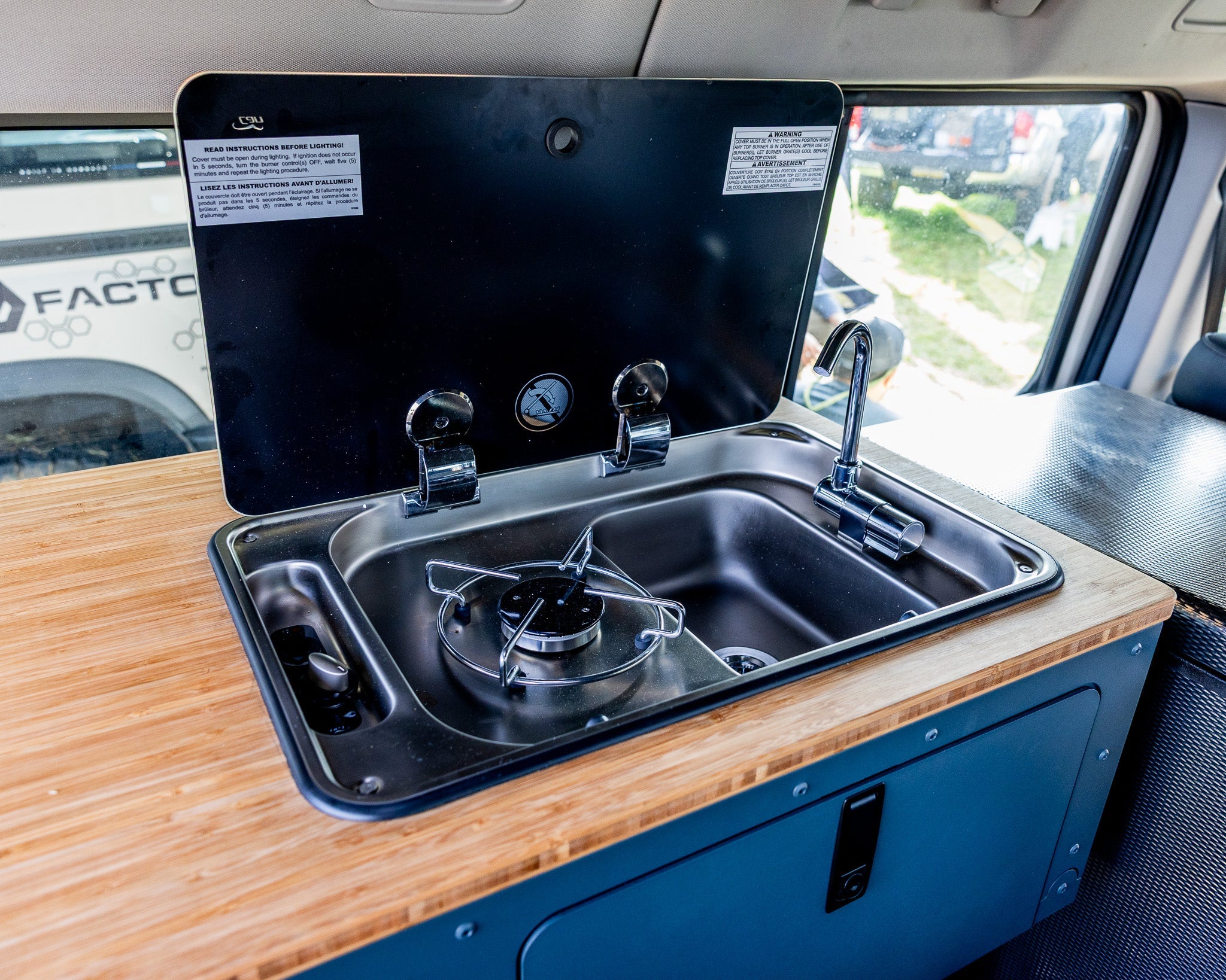 Ineos Grenadier Full Camper Interior Kitchen, Couch Module, & Full Floor