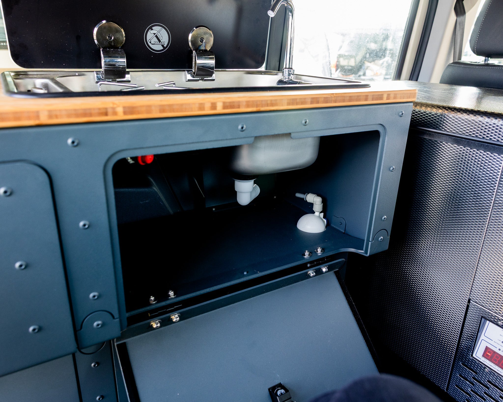 Ineos Grenadier Full Camper Interior Kitchen, Couch Module, & Full Floor