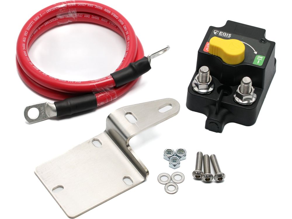 GP Grenadier Winch Kit - Battery Disconnect Switch Kit and Mount - (For Non High Aux Equipped Grenadiers).