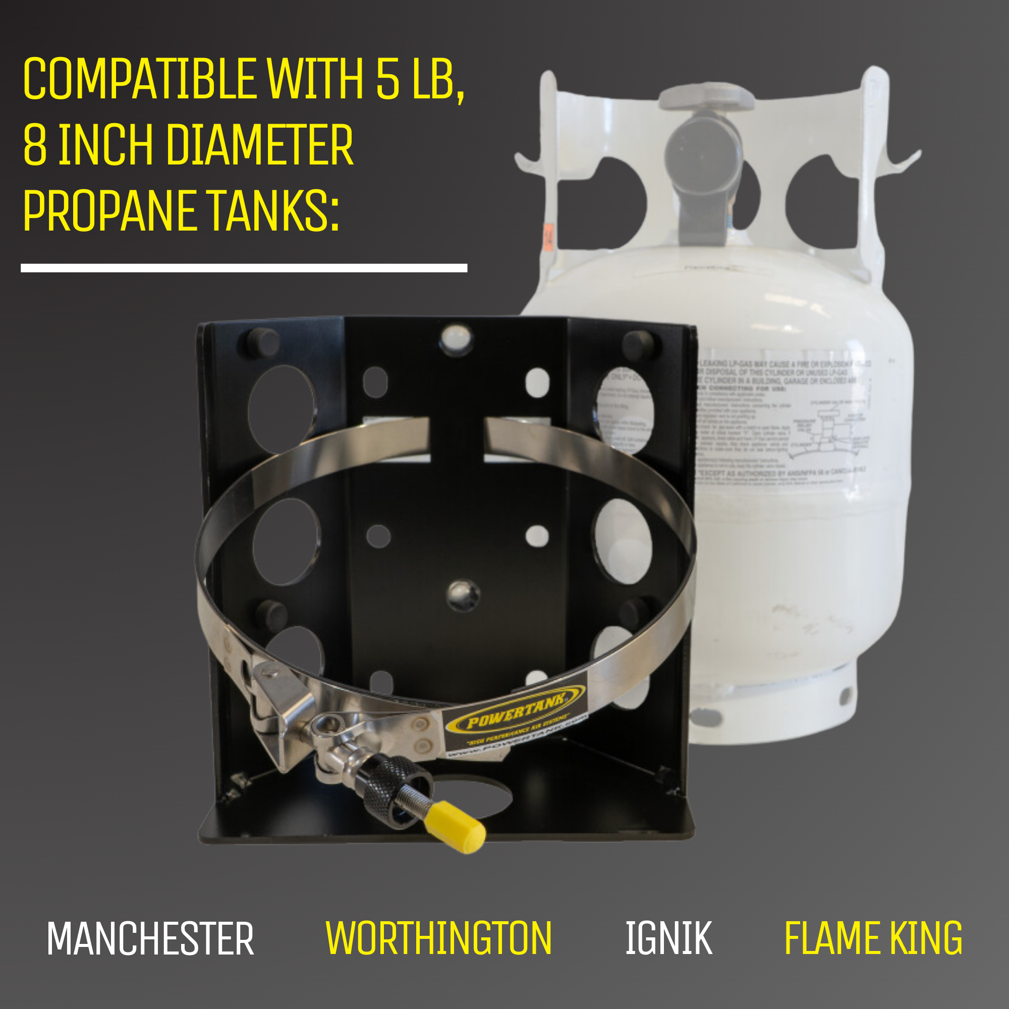 Whitney OG Bracket for 5 lb Steel Propane Tanks