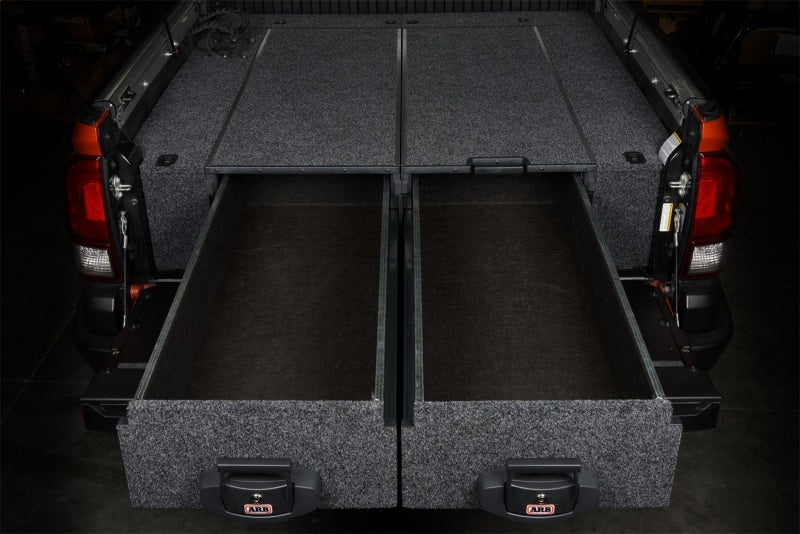 ARB Tacoma side floor kit alongside roller drawer