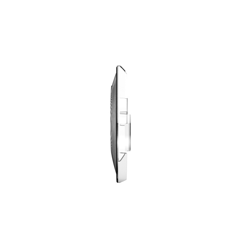 KC HiLiTES SlimLite 8in LED Light Shield SAE Driving - Clear (Shield Only), detail view