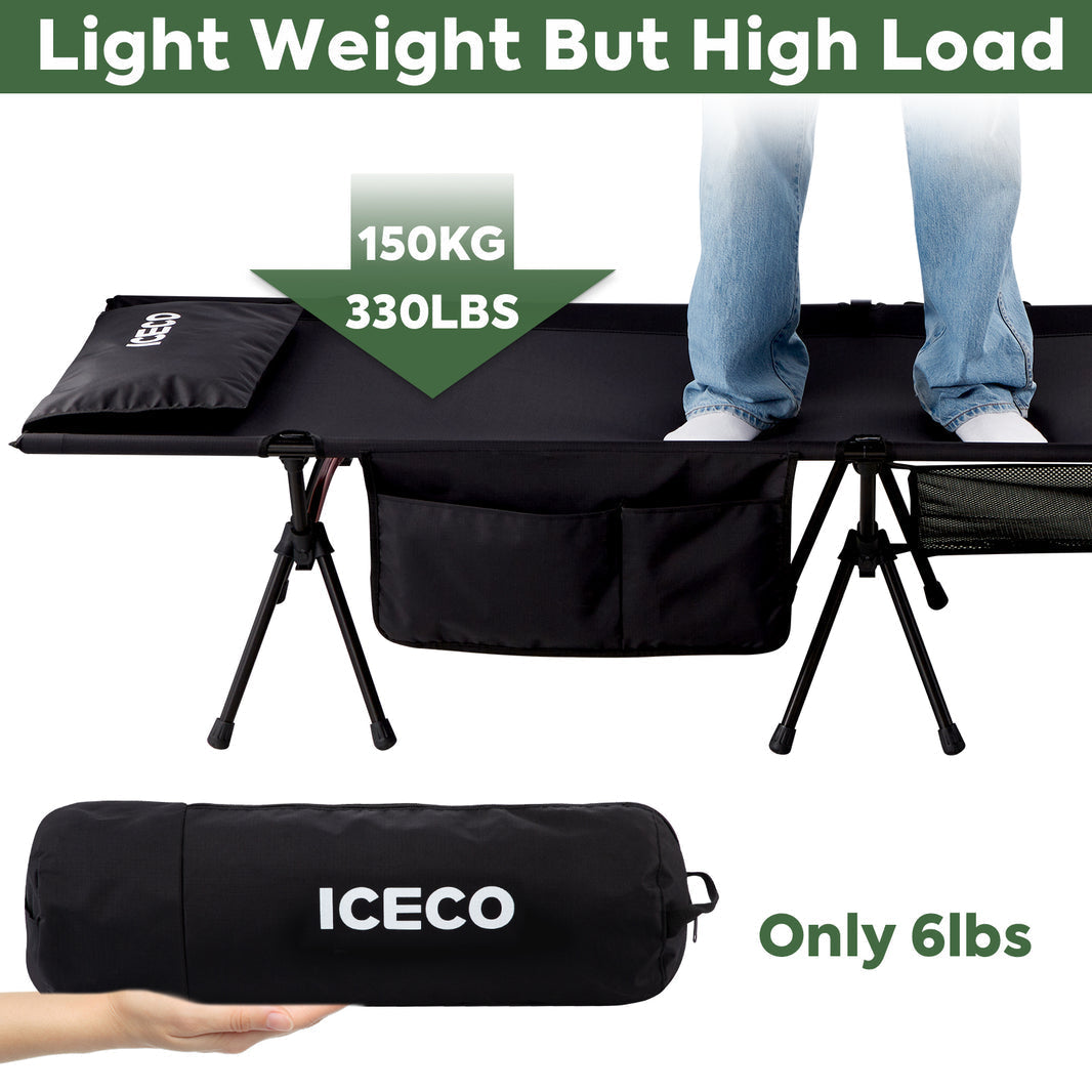 Portable Camping Cot | ICECO Camping ICECO- Overland Kitted