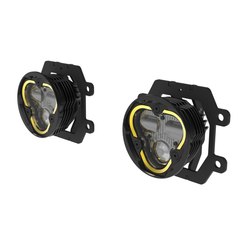 KC HiLiTES FLEX ERA 3 Dual Mode SAE Fog Light 2-Light Master Kit - Subaru Crosstrek/Forester, mounted view