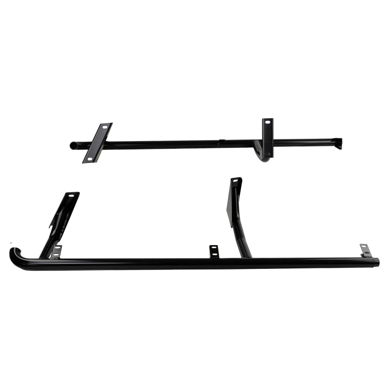 ARB Deluxe side rail and step no floor for Land Cruiser 80 Series — catalytic clearance bracket detail