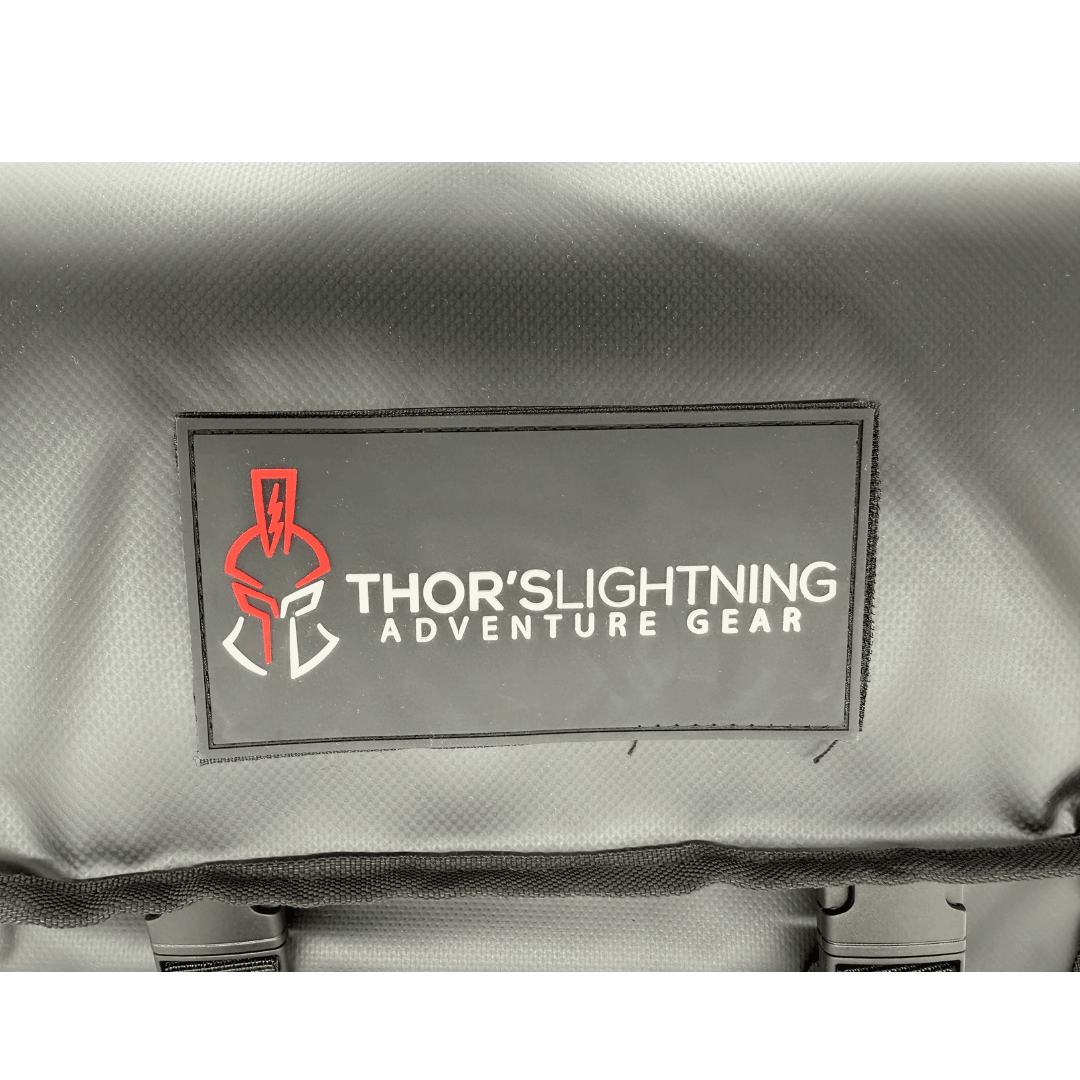 Thor's Lightning Air System storage bag – Thor's Lightning patch close-up