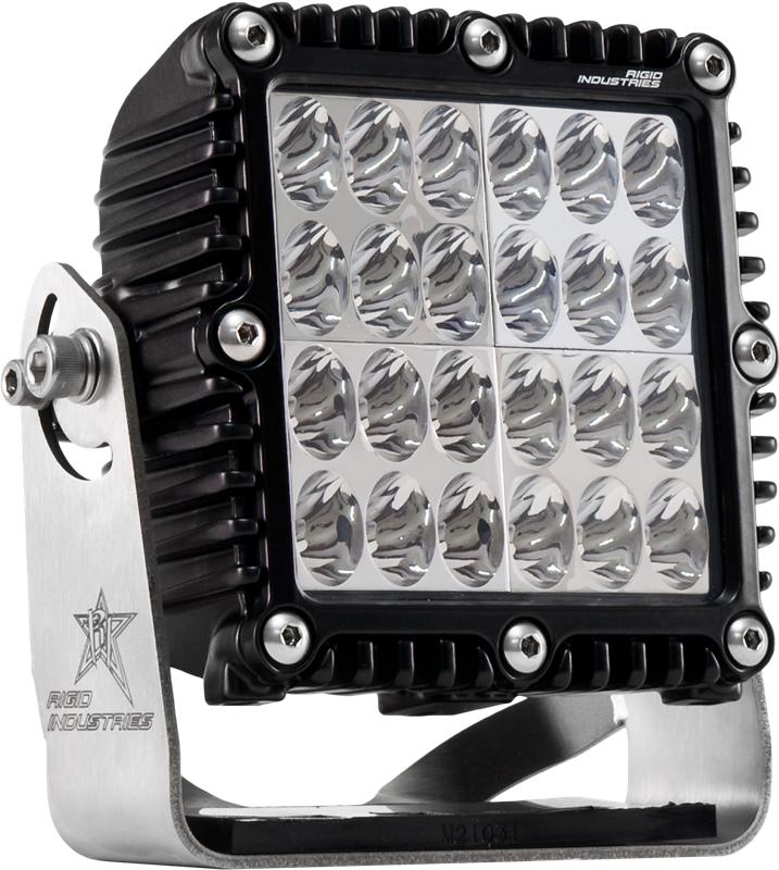 Rigid Q-Series Pro spot light with the included 304 stainless steel mounting bracket