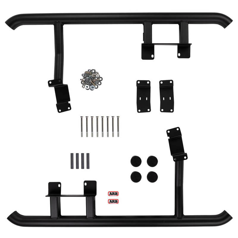 ARB Jimny rock sliders — end cap and tube detail