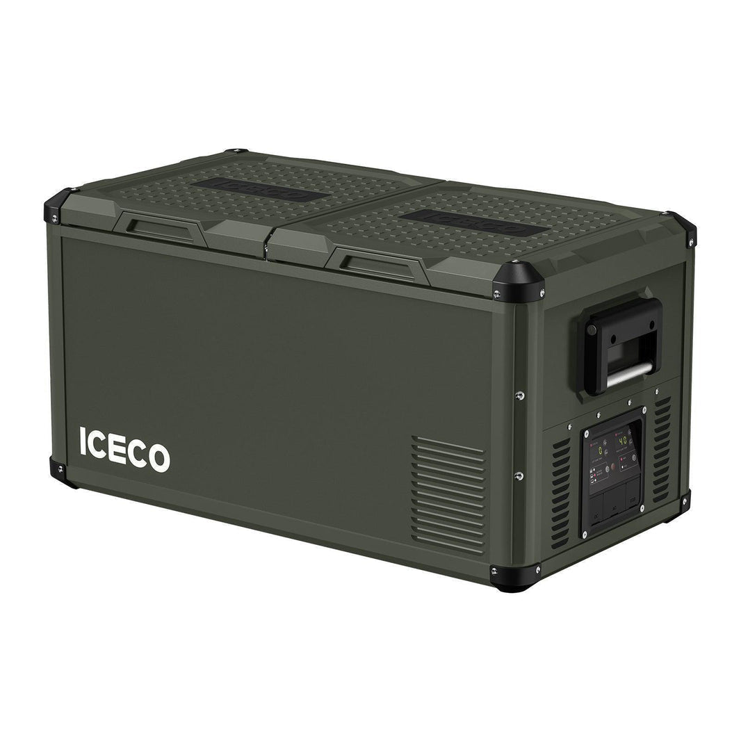 VL75ProD Olive 12V Heavy Duty Fridge Freezer | ICECO | 75 LT Olive VL Pro Series ICECO- Overland Kitted