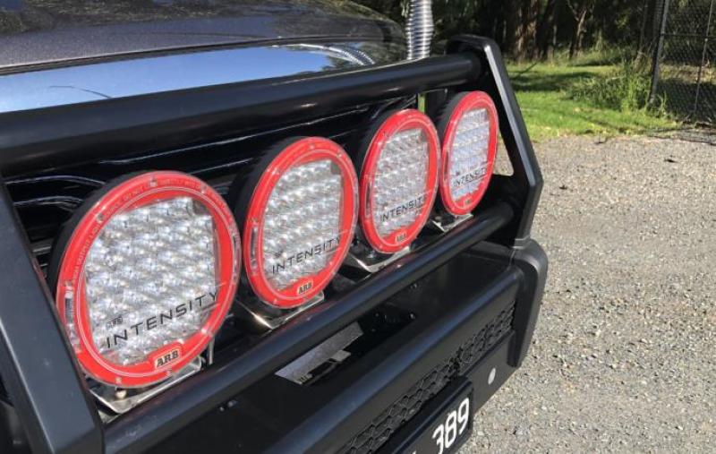 ARB Ram 1500 Summit bull bar light provision detail