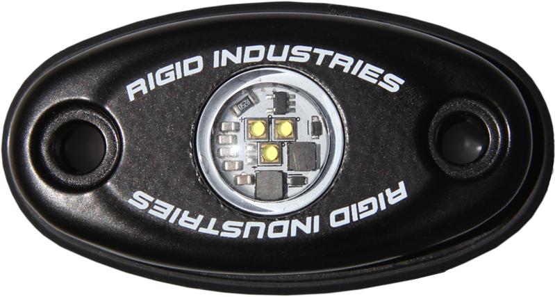 Rigid Industries A-Series amber low-power LED accessory light, black housing — view 10