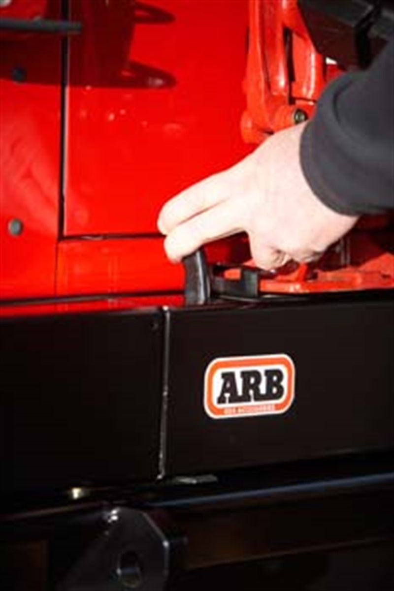 ARB Wrangler TJ rear bar — side profile and departure angle