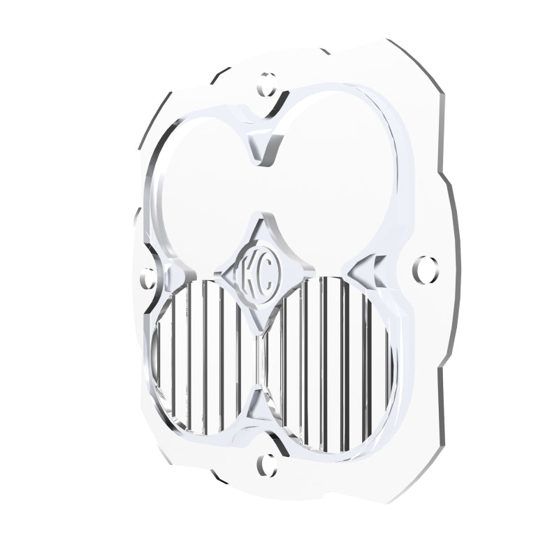 KC HiLiTES FLEX ERA 4 Replacement Lens - Combo Beam, Clear, side view