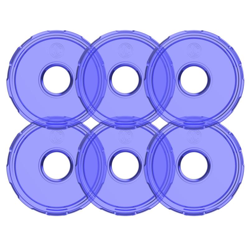 KC HiLiTES Cyclone V2 LED Replacement Lens - Blue (6-Pack)