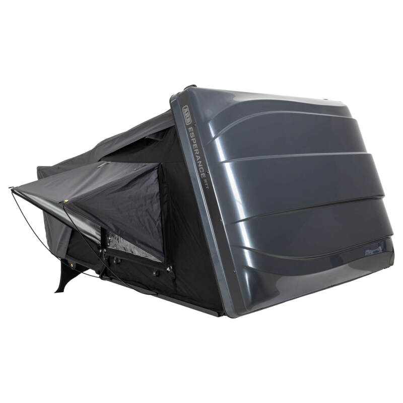 ARB Esperance V2 rooftop tent mounted on vehicle, three-quarter view