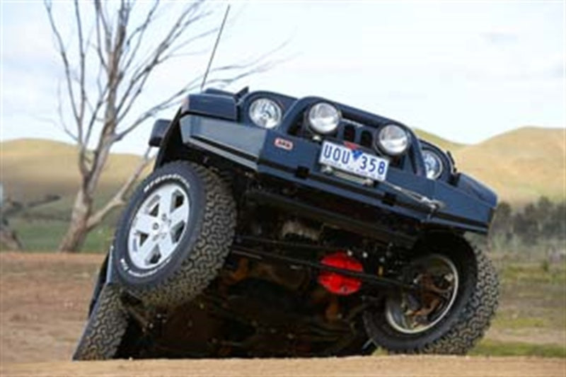 ARB Wrangler JK Rock Crawler bull bar — front three-quarter view