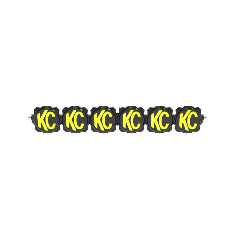 KC HiLiTES Gravity Titan 39in. 6-Light LED Light Bar for Ford Bronco Bumper, shown with included parts