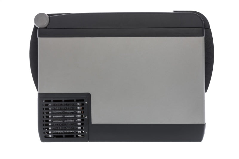 ARB fridge freezer in truck bed for overland travel