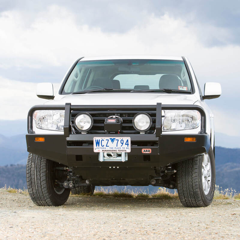 ARB Commercial Winch Bull Bar — front three-quarter view (PN 3415100)