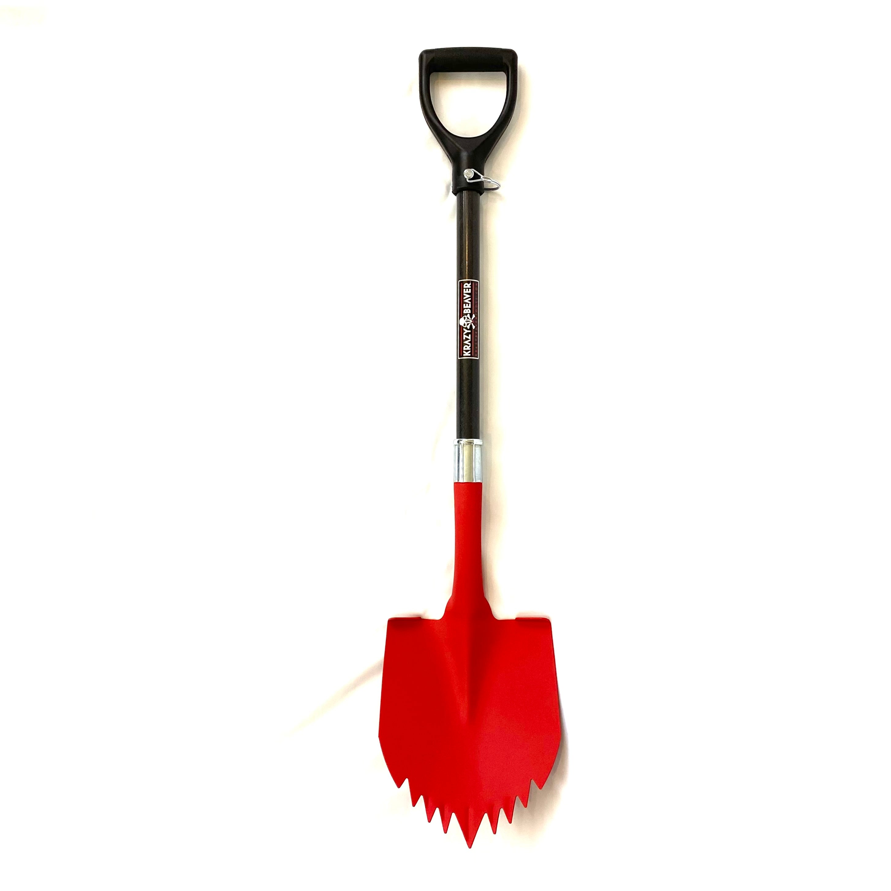 Krazy Beaver Shovel (Textured Red Head / Black Handle 45636) Recovery Gear, Camping gear, Shovel, Camping Krazy Beaver Tools- Overland Kitted