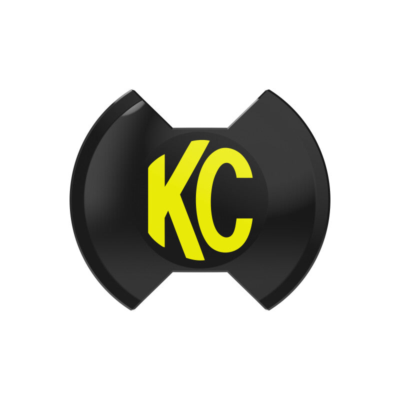 KC HiLiTES SlimLite 8in LED Light Cover - Black (Cover Only)