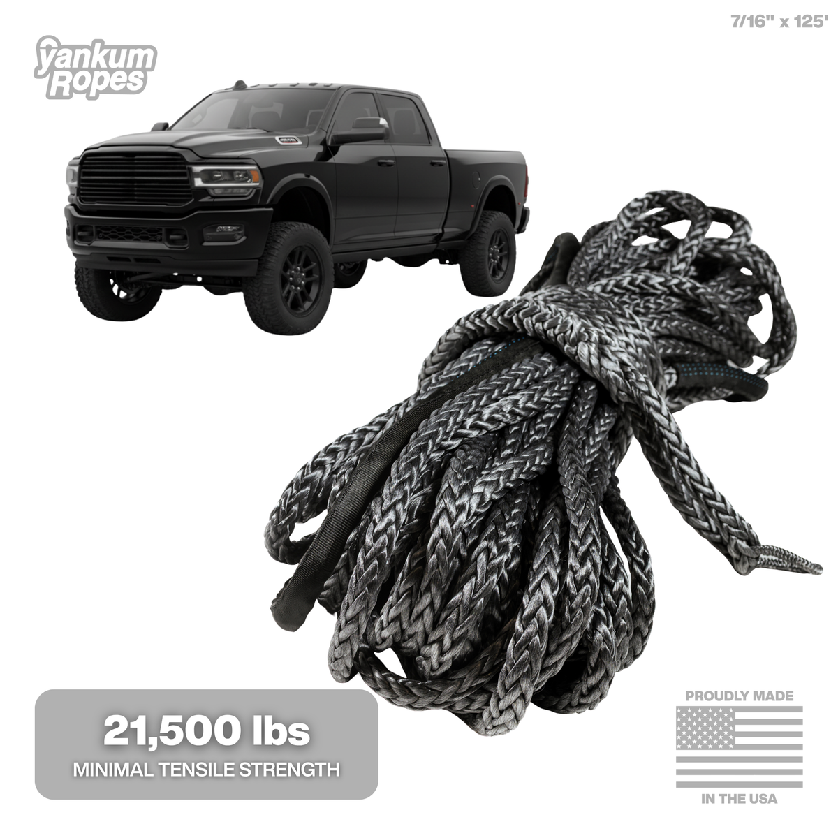 7/16" Synthetic Winch Line