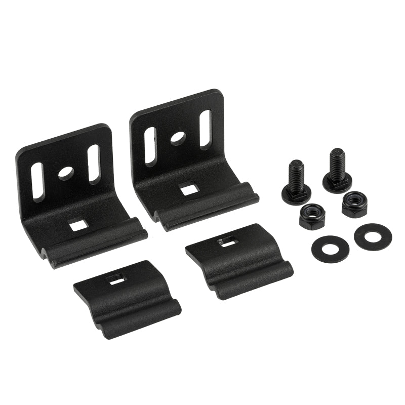 ARB BASE Rack Narrow Vertical Mount — two slim powder-coated steel brackets