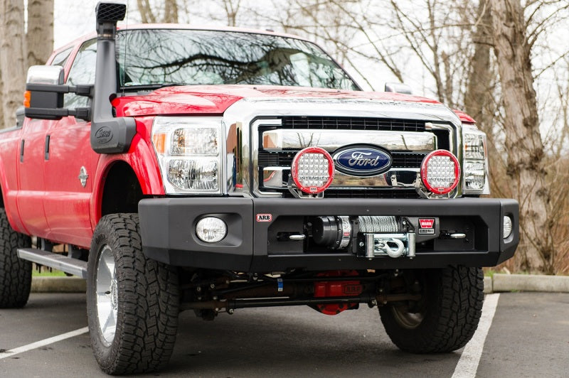 ARB Type C textured modular bull bar fitted to a Ford F-250 Super Duty
