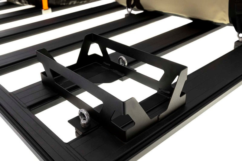 ARB jerry can mount powder-coated steel holder and support plate detail