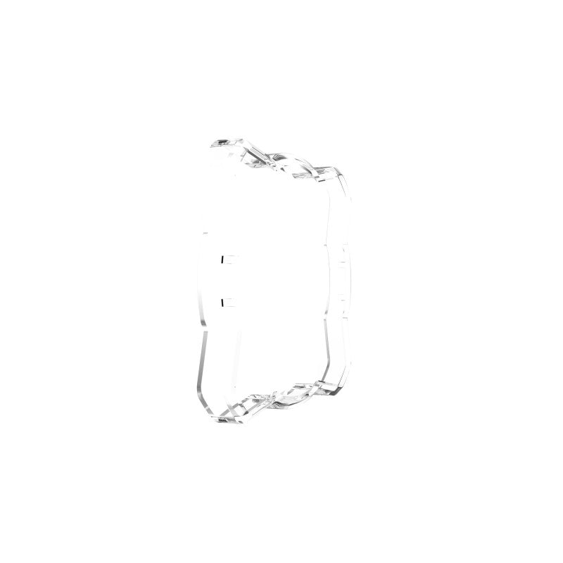 KC HiLiTES FLEX ERA 1 Light Shield (Clear, Single), shown with included parts