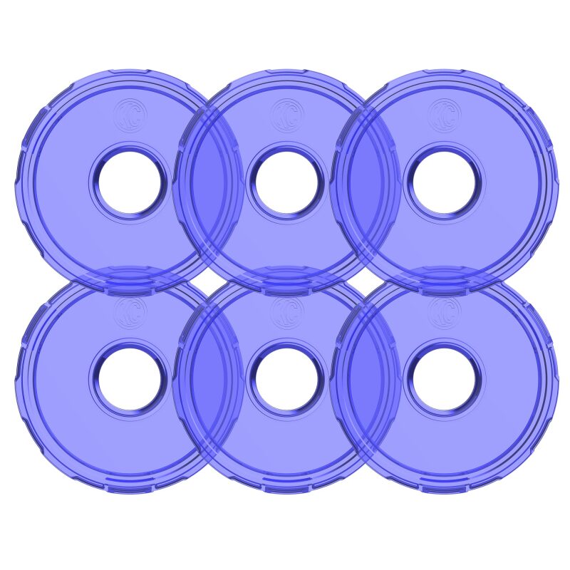 KC HiLiTES Cyclone V2 LED Replacement Lens - Blue (6-Pack), in use