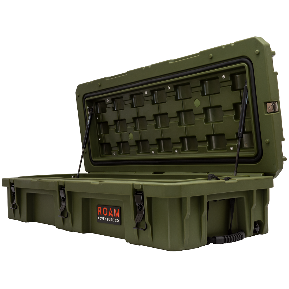 Close-up of the nylon rope handle on the 95L Rugged Case