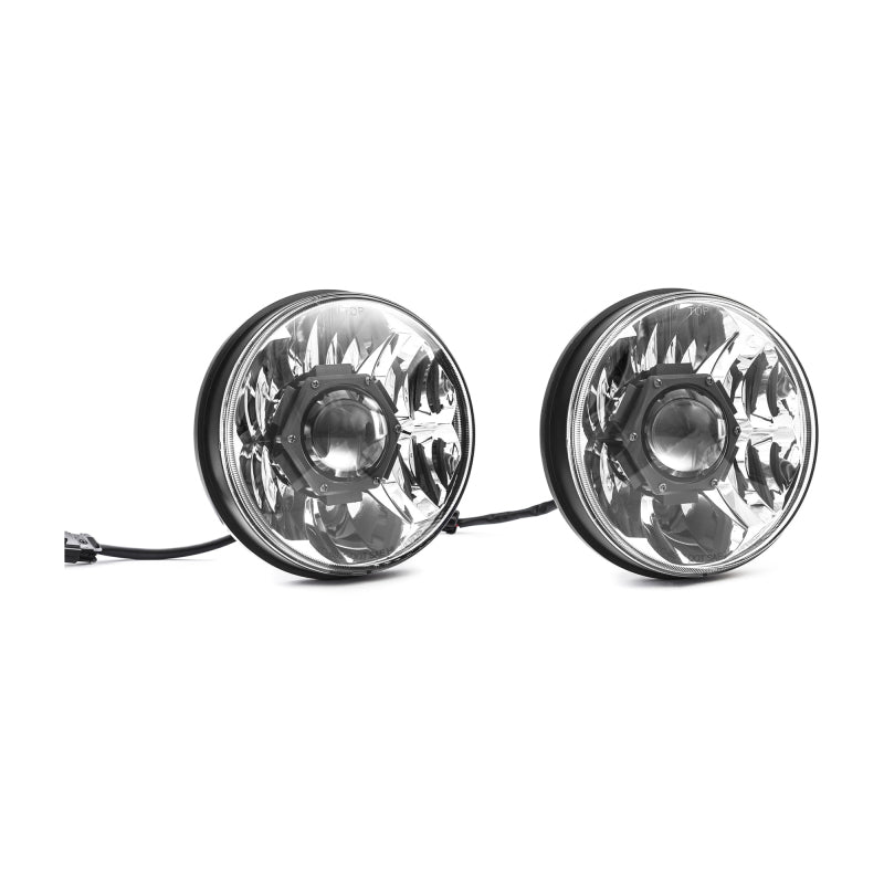 KC HiLiTES Gravity LED Pro 7in. DOT Headlight Pair - Jeep JL/JT 2018-2024